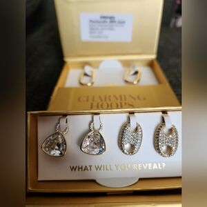 Gold and Silver Earrings Set